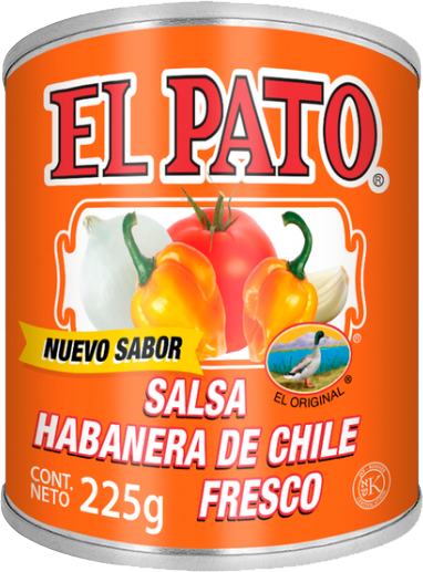 SALSA HABANERA DE CHILE FRESCO EL PATO 48/225 GR