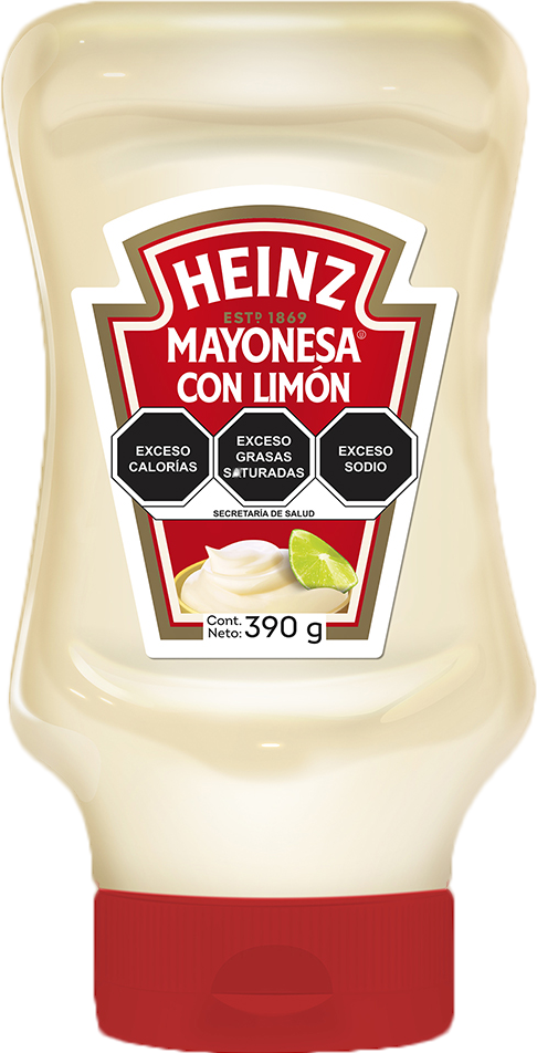 MAYONESA CON LIMON PET HEINZ 24/390GR