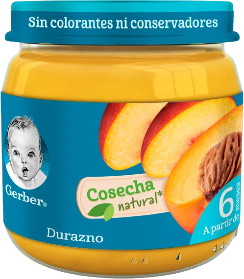 COMIDA BEBE DURAZNO 2DA ETAPA GERBER 24/100GR