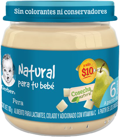 COMIDA BEBE PERA 2DA ETAPA GERBER 24/100GR