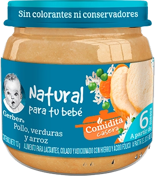 COMIDA BEBE VER/POLL/ARROZ 2DA ETAPA GERBER 24/100GR