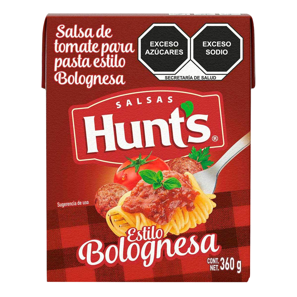 SALSA P/PASTA ESTILO BOLOGNESA HUNTS 24/360GR