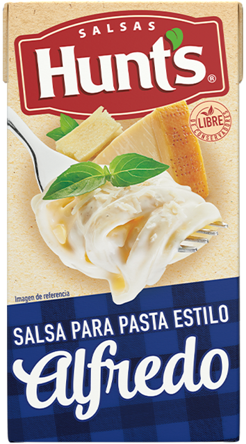 SALSA P/PASTA ALFREDO HUNTS 24/340GR