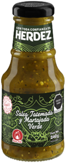 SALSA VERDE TATEMADA MORTAJADA HERDEZ 12/240GR