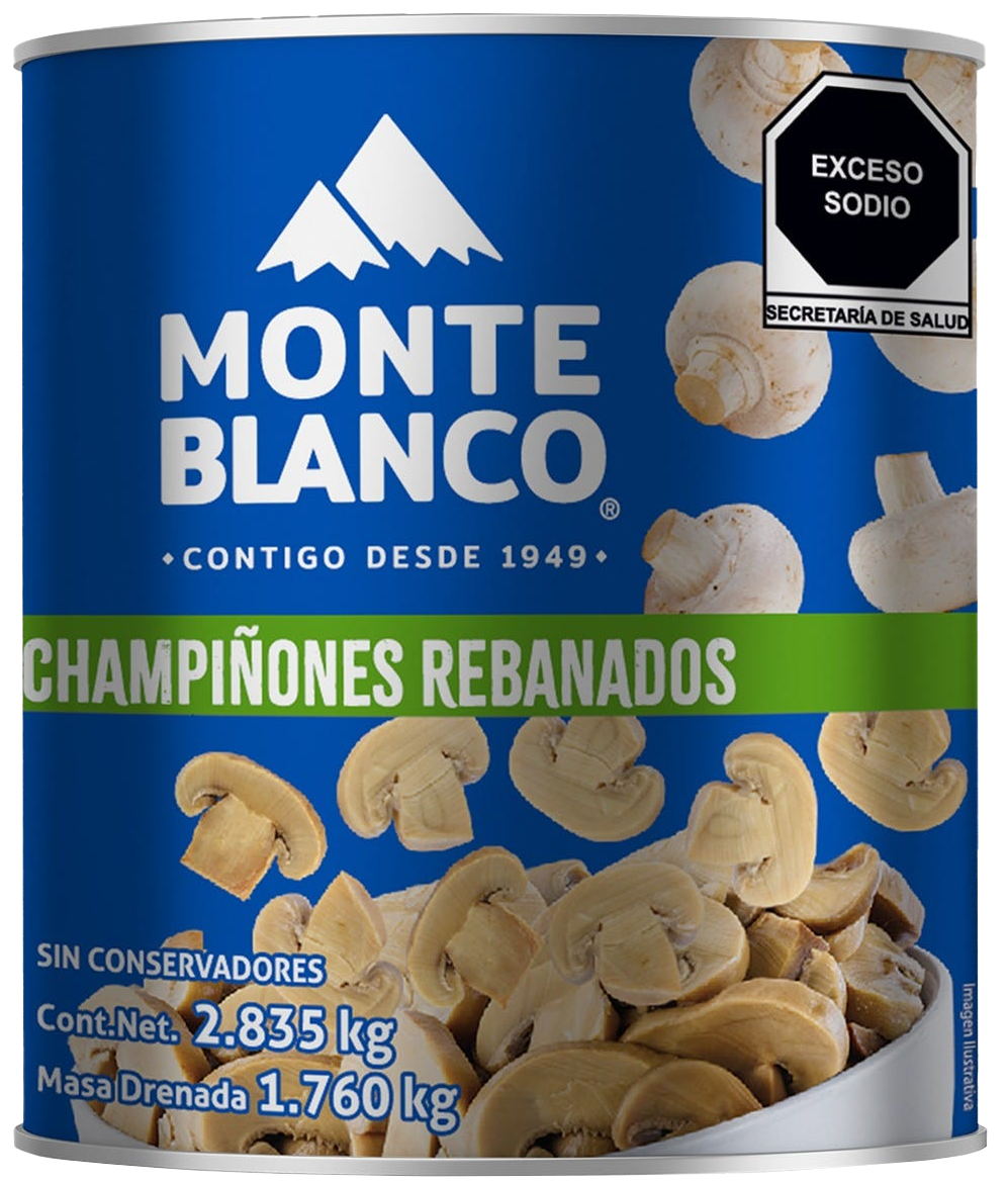 CHAMPIÑON REBANADO MONTEBLANCO 6/2.835 KG