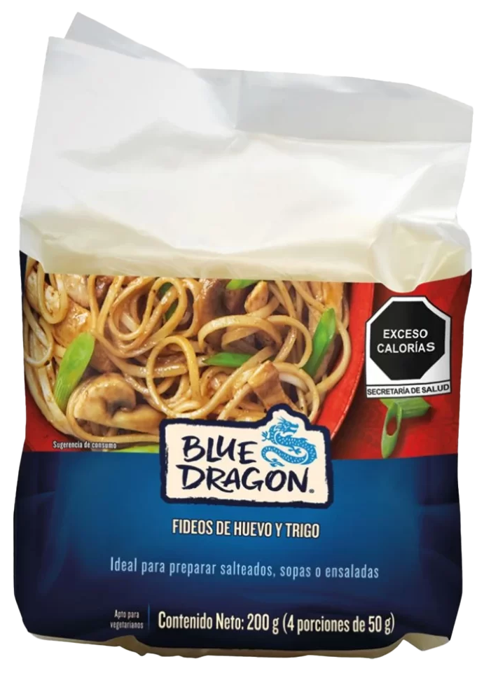 PASTA BLUE DRAGON FIDEOS DE HUEVO 12/200 GR