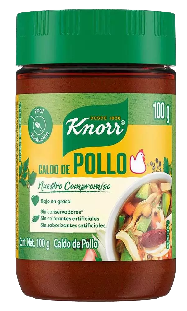 CONSOME DE POLLO KNORR SUIZA PET 24/100GR