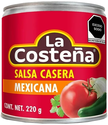 SALSA CASERA MEXICANA LA COSTEÑA 24/220 GR