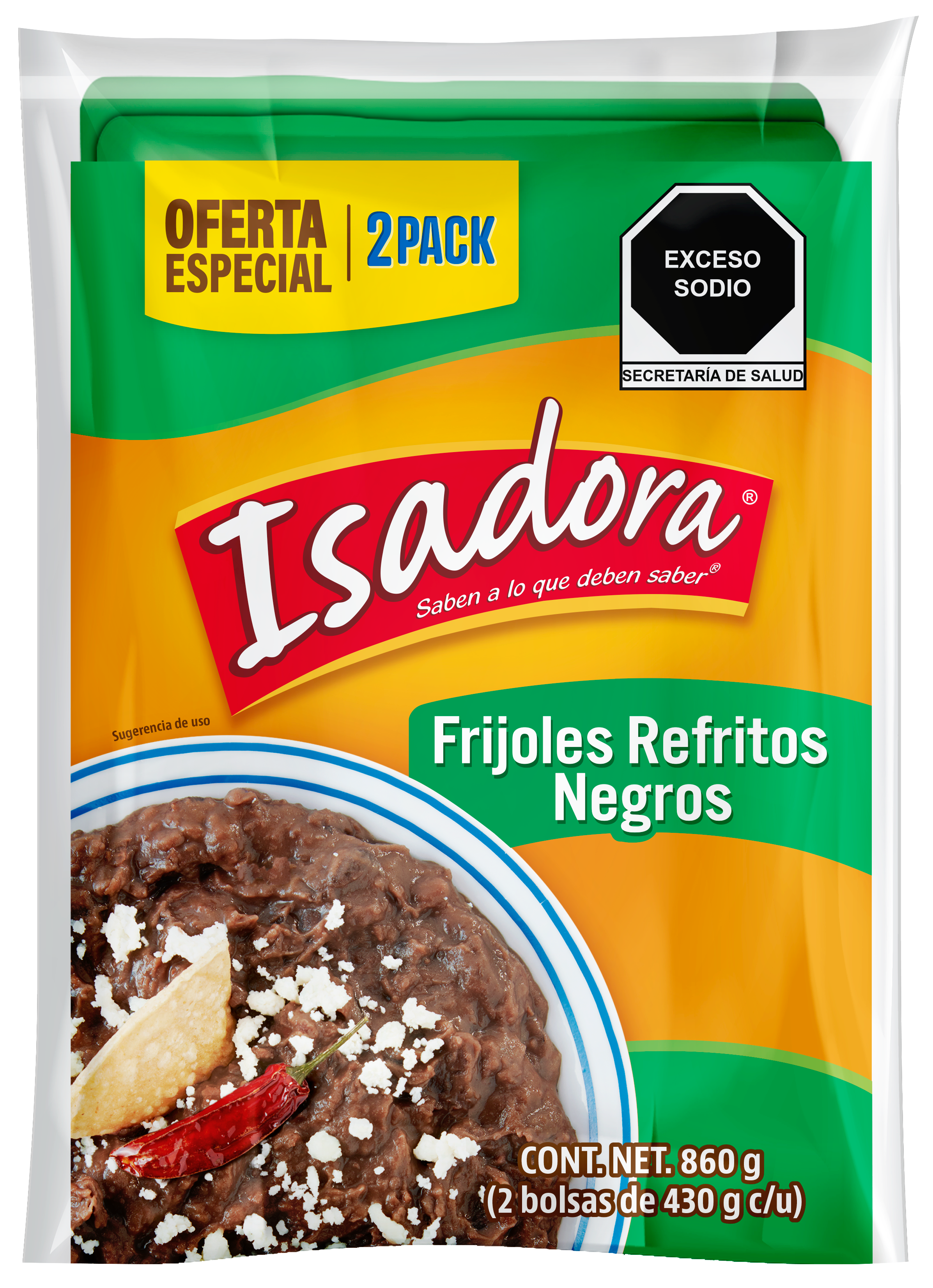 DUO PACK FRIJOLES REF. NEGROS ISADORA 12/2/430 GR