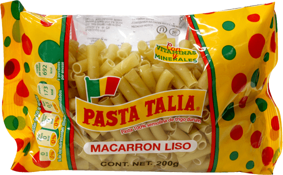 PASTA MACARRON CORTO LISO TALIA 36/200 GR.