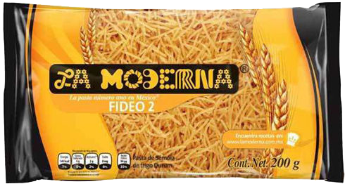 PASTA FIDEO NO. 2 LA MODERNA 20/200 GR.