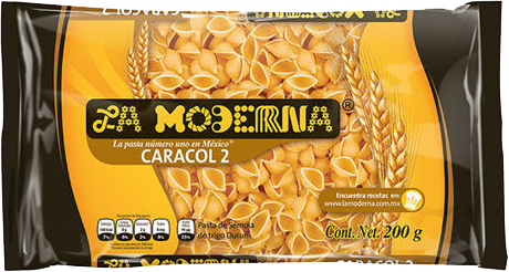 PASTA CARACOL NO. 2 LA MODERNA 20/200 GR.