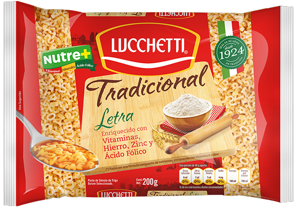 PASTA LUCCHETTI TRADICIONAL LETRA 20/200 GR