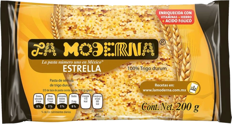 PASTA ESTRELLA LA MODERNA 20/200 GR