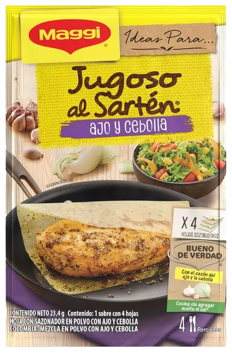 JUGOSO AL SARTEN POLLO AL AJO Y CEBOLLA MAGGI 18/23.4 GR