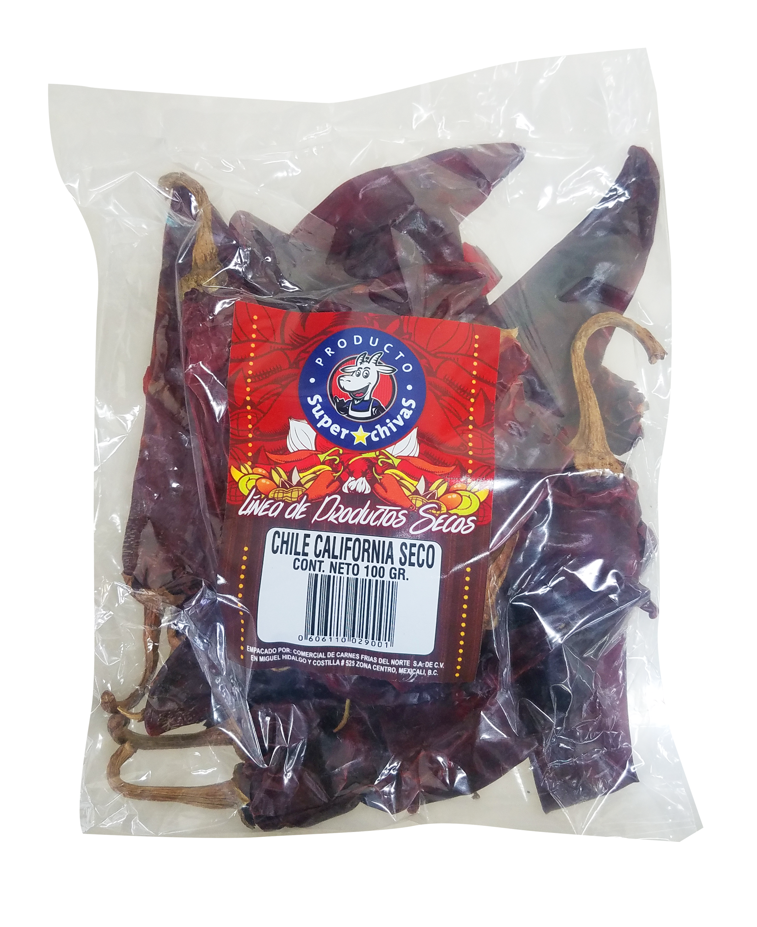 CHILE CALIFORNIA SECO 100 GRS