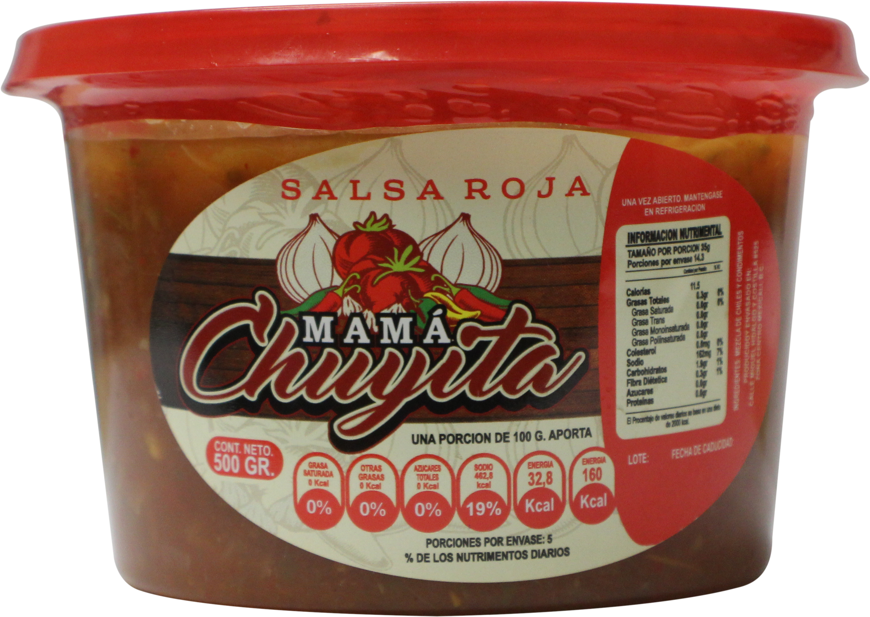SALSA ROJA MAMA CHUYITA 500 GR