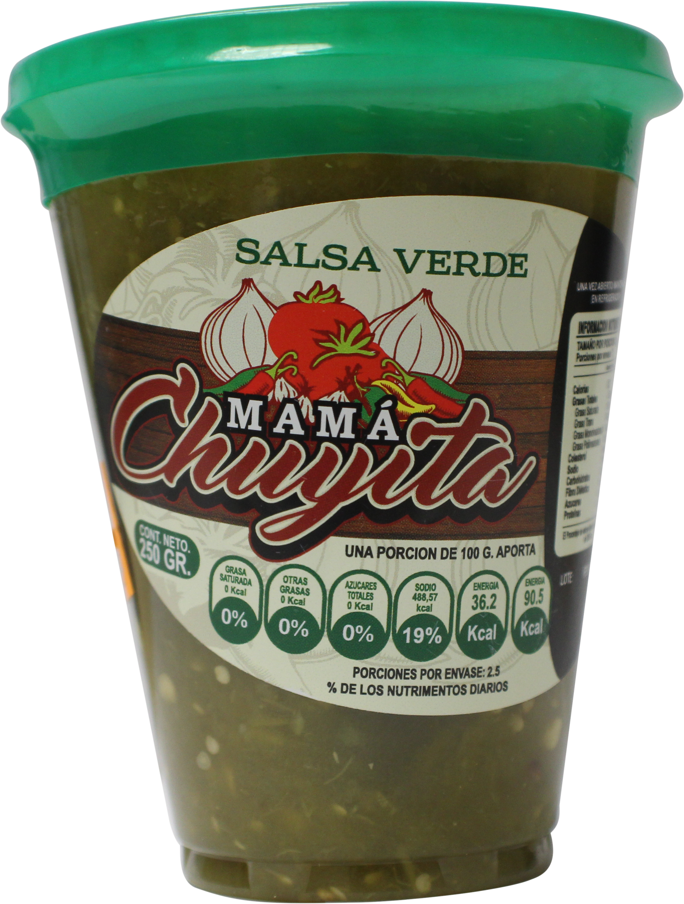 SALSA VERDE MAMA CHUYITA 250 GR