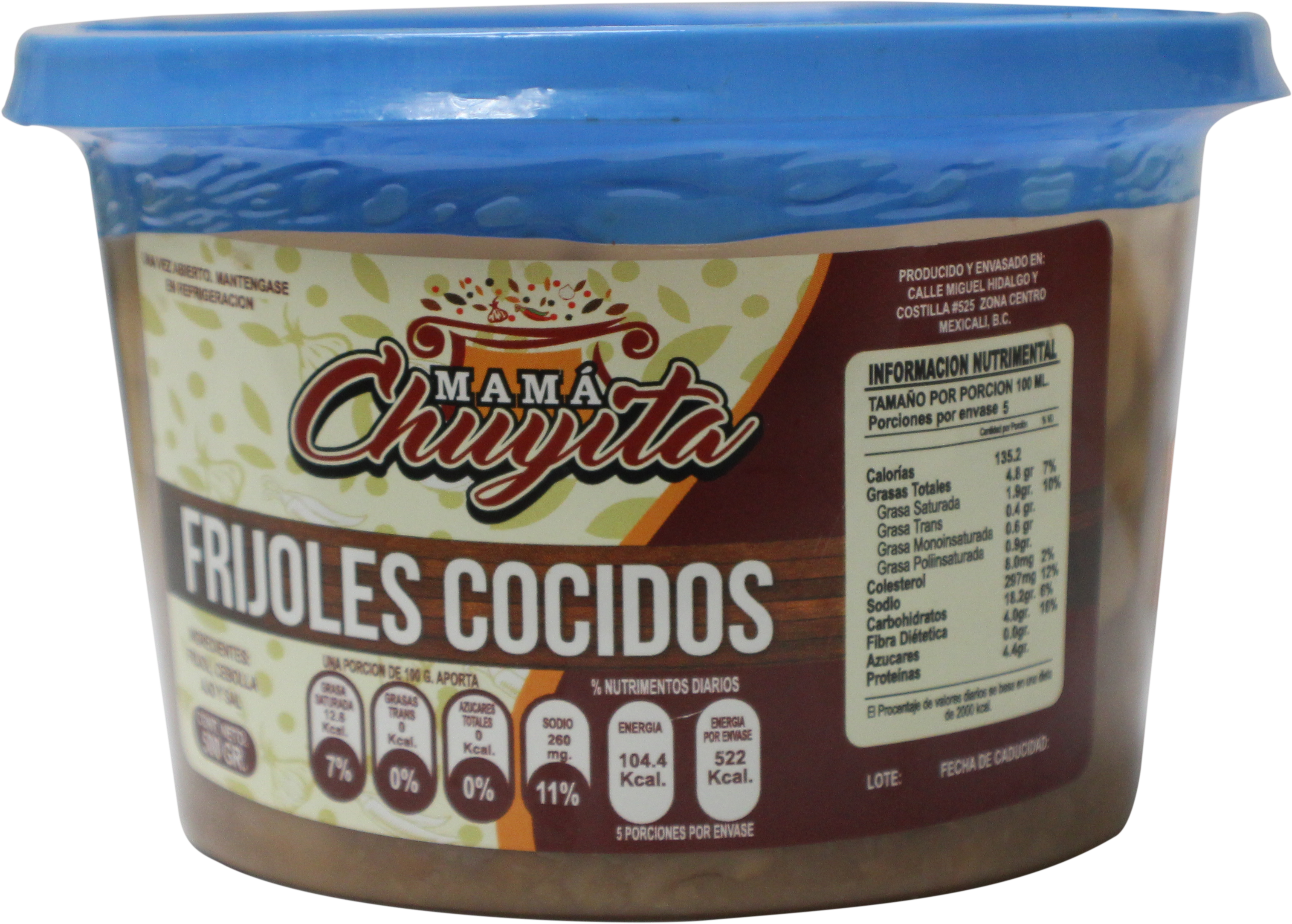 FRIJOLES COCID. MAMA CHUY 500G