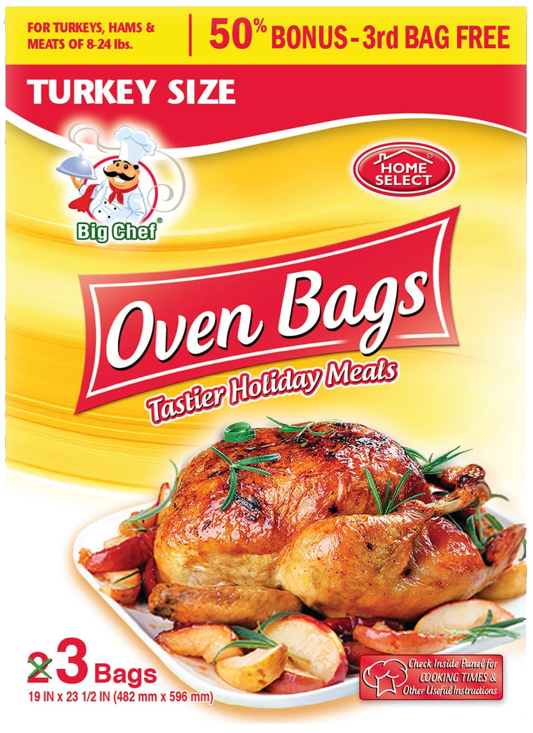 BOLSA P/HORNEAR PAVO 24/2PZ