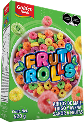 CEREAL FRUTI ROLLS GOLDEN FOODS 16/520 GR