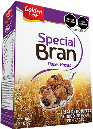 CEREAL SPECIAL BRAN FLAKES PASAS GOLDEN FOODS 24/310 GR