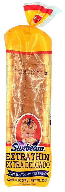 PAN BLANCO SUNBEAM EXTRA THIN 567GR