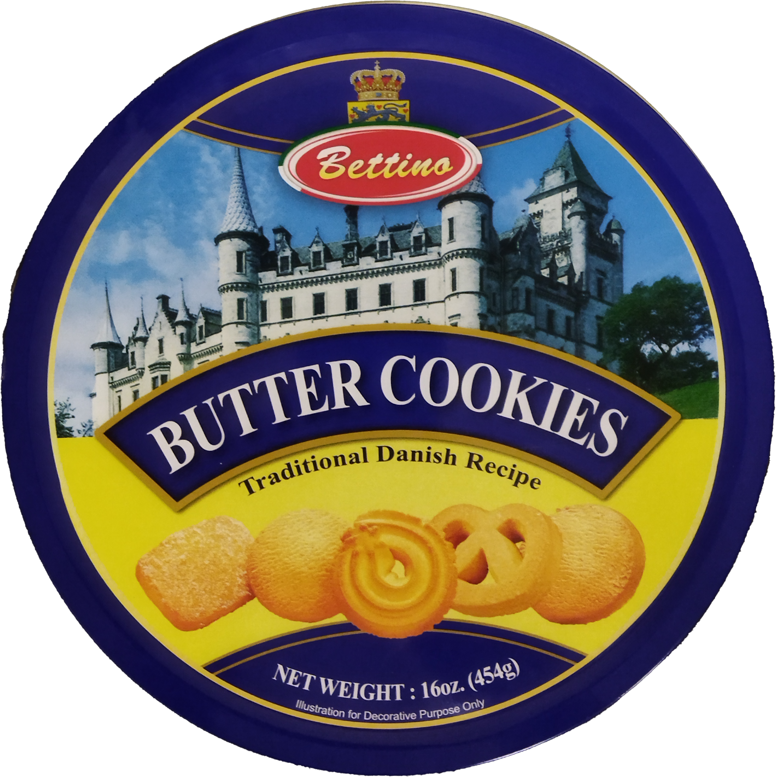 GALLETA TIPO DANESA BUTTER COOKIES BETTINO 12/16OZ