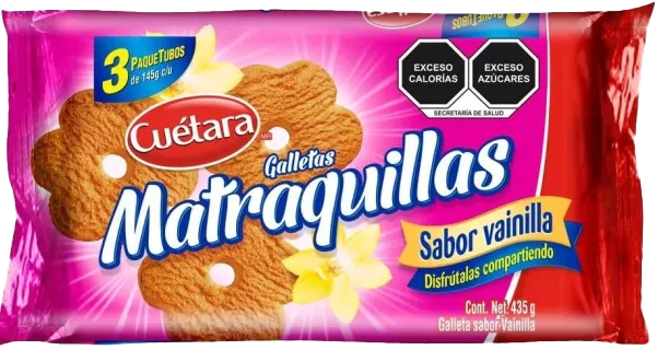 GALLETAS MATRAQUILLA VAINILLA CUETARA 20/435 GR