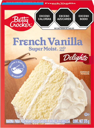 HARINA P/PASTEL FRECH VAINILLA BETTY CROCKER 12/375GR