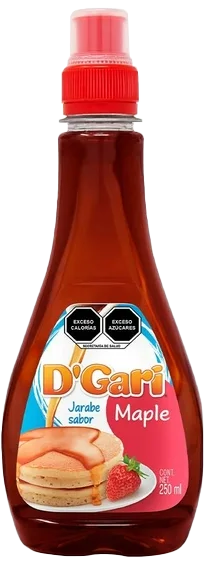 JARABE SABOR MAPLE P/HOT CAKES DGARI 24/250 ML.