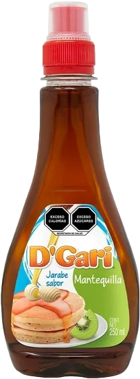 JARABE SABOR MANTEQUILLA P/HOT CAKES DGARI 24/250 ML