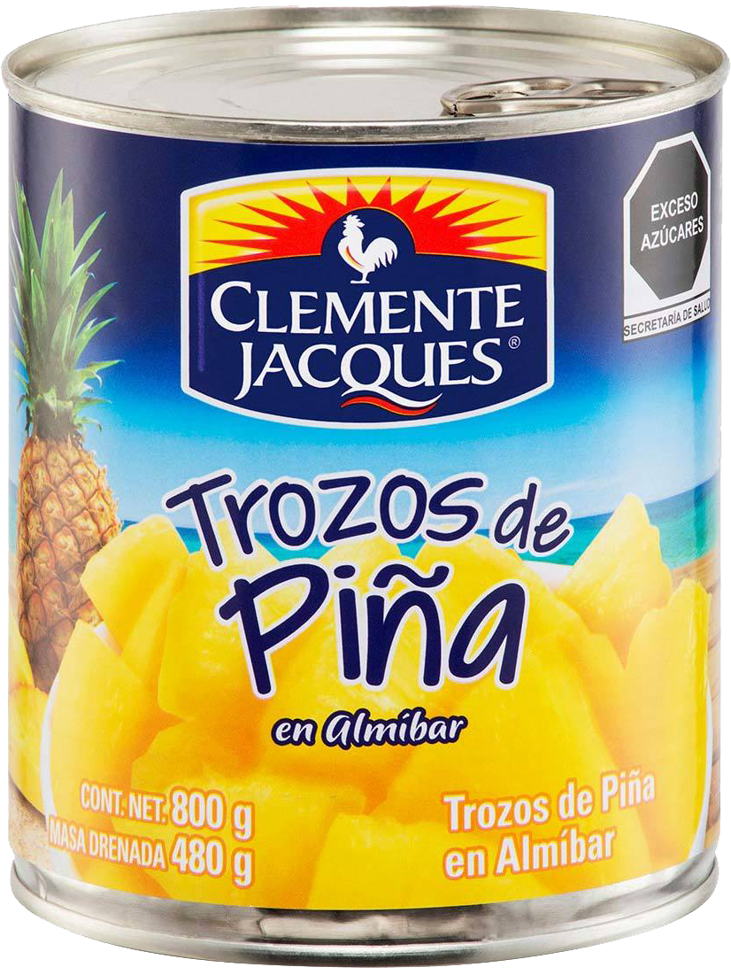 PIÑA EN TROZOS  CLEMENTE JACQUES12/800GR