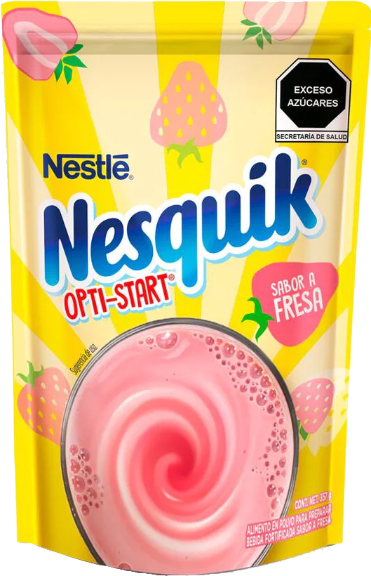 BEBIDA EN POLVO FRESA BOLSA NESQUIK 12/357 GR