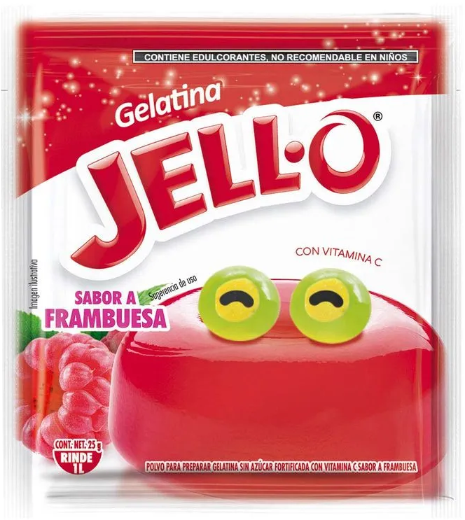 GELATINA JELLO FRAMBUESA 40/25GR