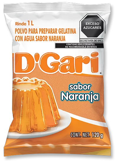 GELATINA DGARI NARANJA 50/120GR