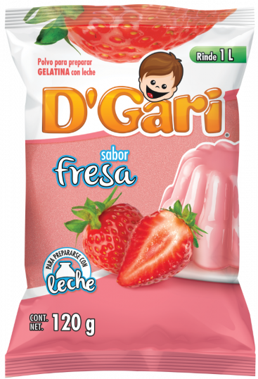 GELATINA DGARI FRESA C/LECHE 50/120 GR
