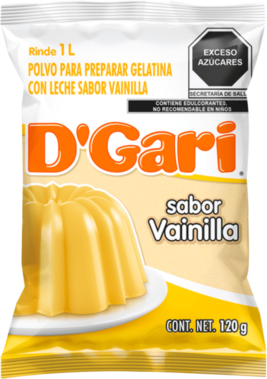 GELATINA DGARI VAINILLA 50/120GR