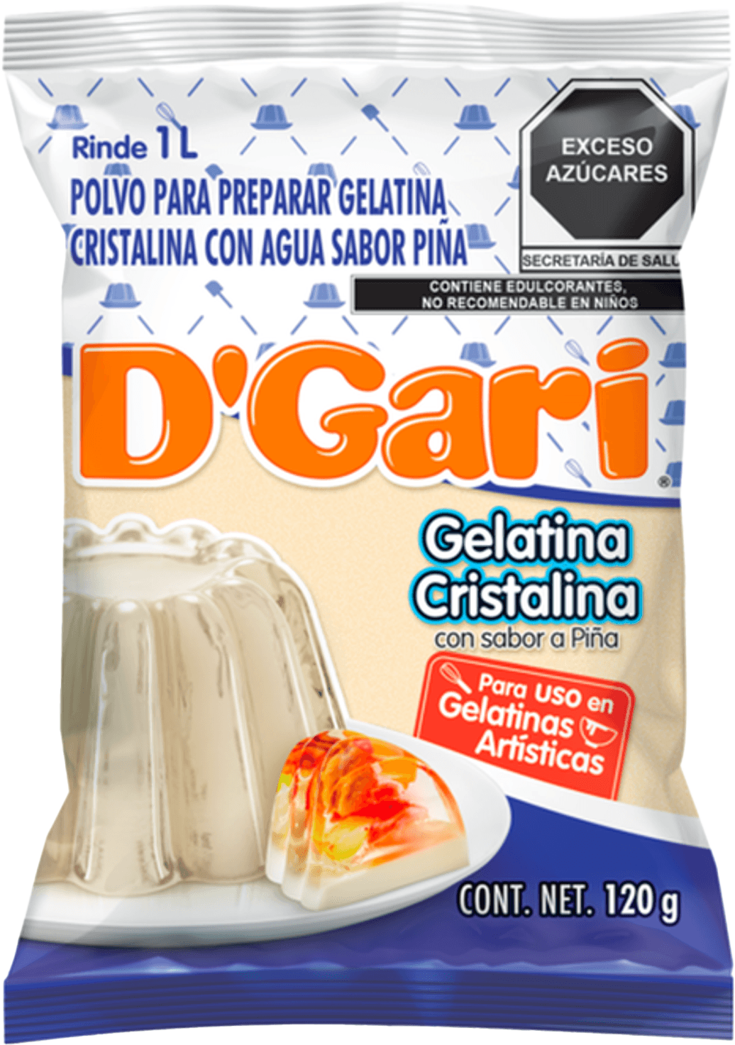 GELATINA CRISTALINA DGARI 50/120GR