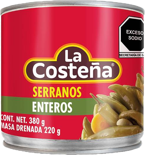 CHILE SERRANO LA COSTEÑA 24/380 GR.