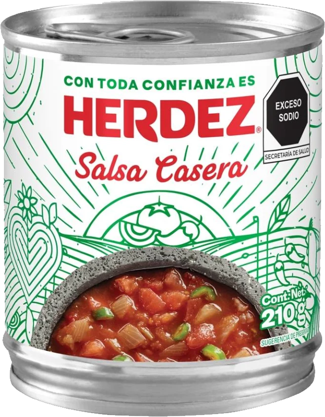 SALSA CASERA HERDEZ 48/210 GR.