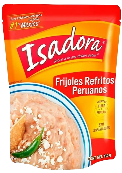 FRIJOLES REFRITOS PERUANOS ISADORA 24/430 GR.