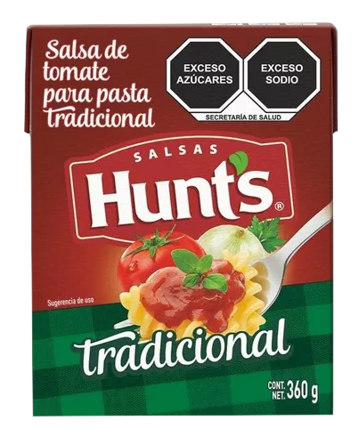 SALSA P/PASTA TRADICIONAL HUNTS 24/360 GR