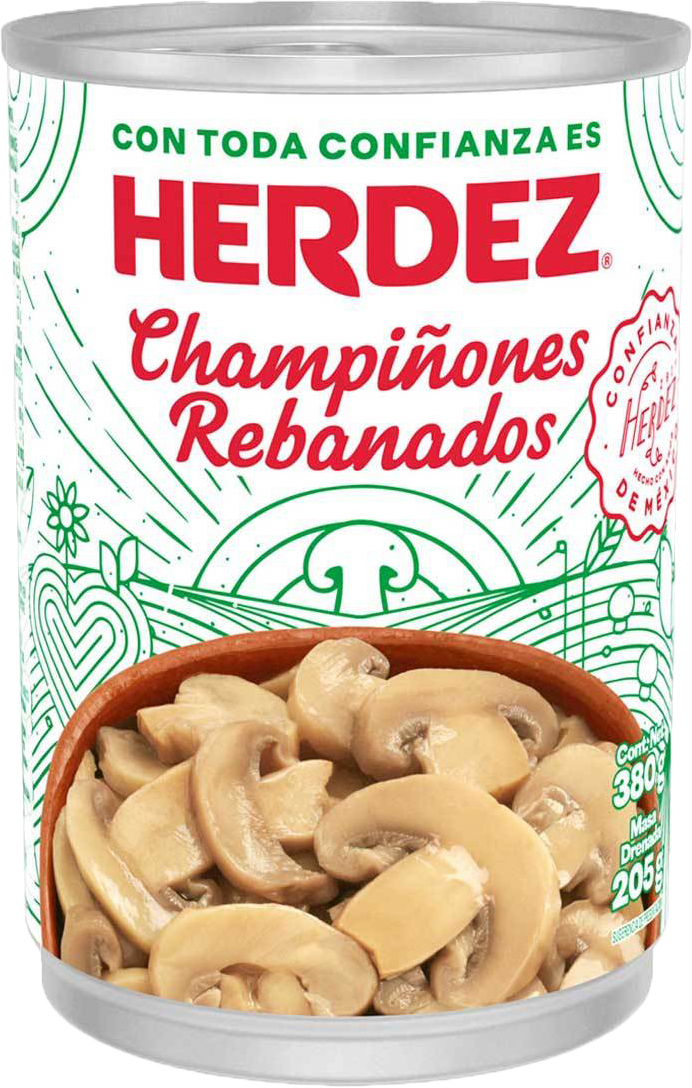 CHAMPIÑON REBANADO HERDEZ 24/380 GR