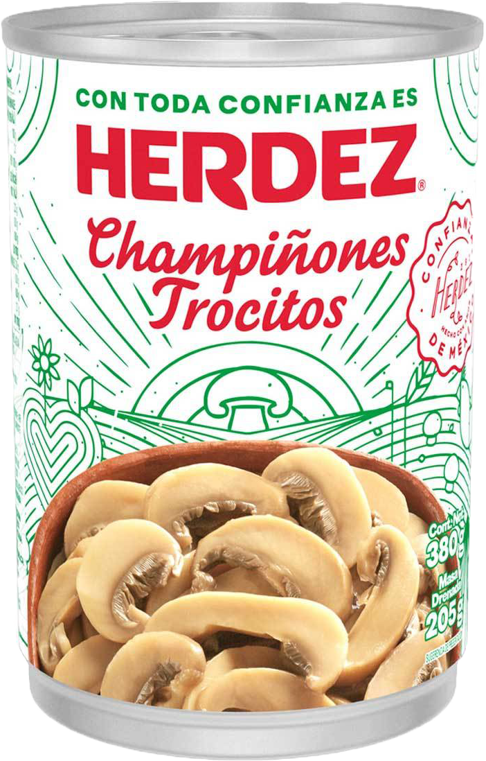 CHAMPIÑON TROCITOS HERDEZ 24/380 GR