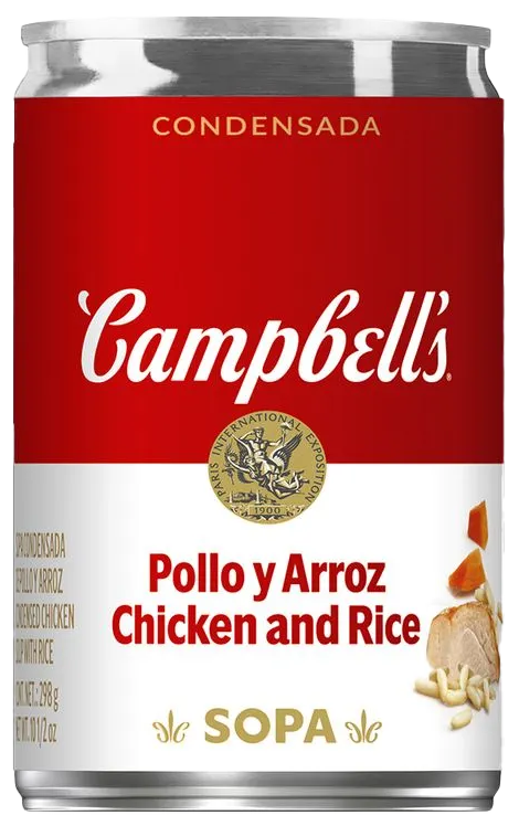 SOPA POLLO C/ARROZ CAMPBELLS 24/298 GR