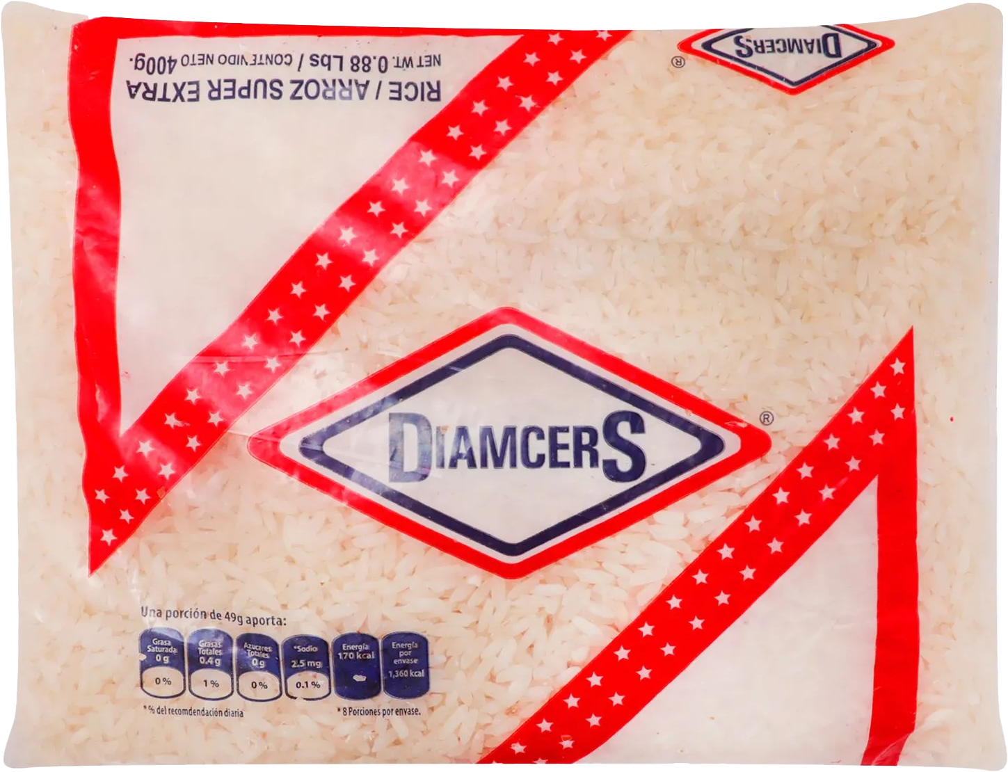 ARROZ SUPER EXTRA DIAMCERS 30/400 GR