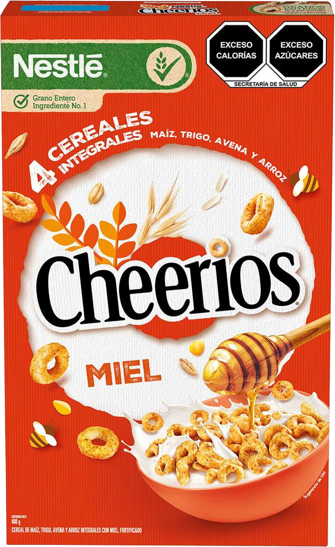 CEREAL CHERRIOS MIEL ALM. NESTLE 14/480 GR.