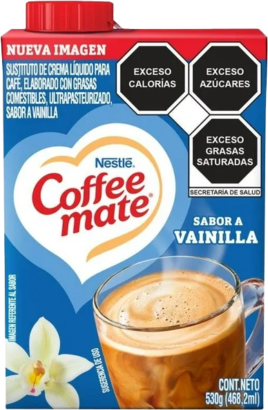 CREMA P/CAFE LIQ. COFFEE MATE VAINILLA 12/530 ML