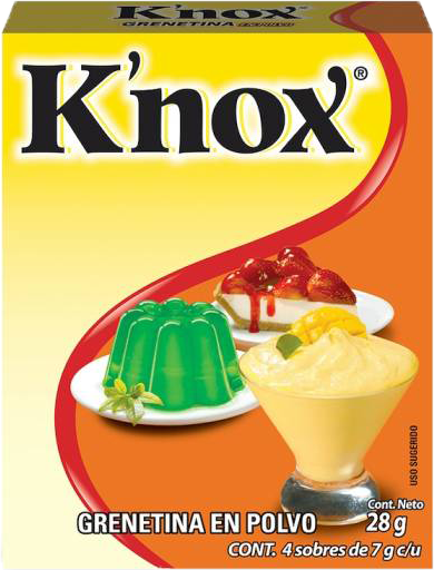 GRENETINA EN POLVO KNOX 48/4 SOBRES